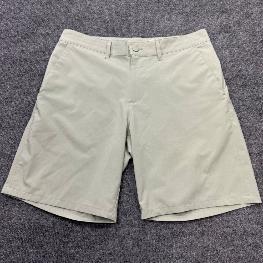 The Normal Brand Mens Active Hybrid Shorts Taupe Beige Stretch Size 33 9 Inseam